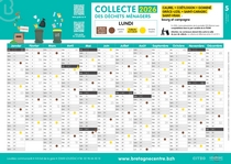 Calendrier de collecte des ordures menageres 2026