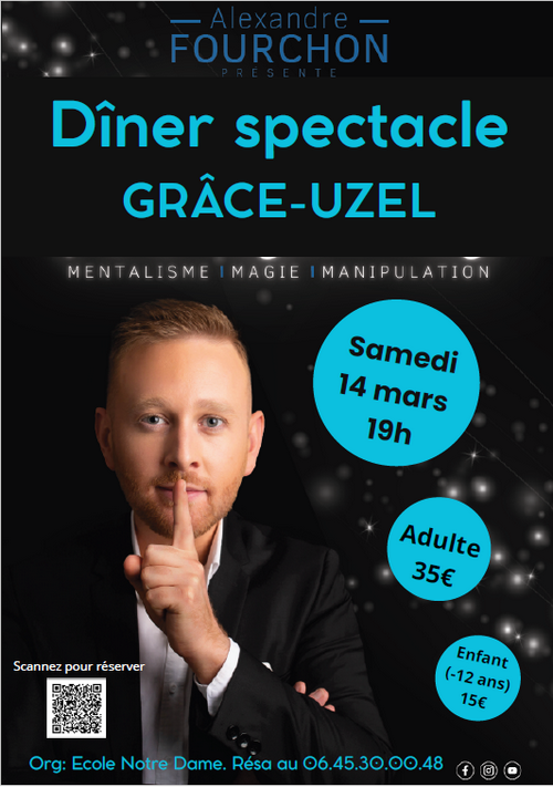 14 mars 2026 - D�ner spectacle gr�ce-uzel 