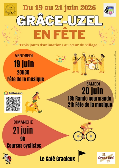 Gr�ce-Uzel en f�te - 19 au 21 juin 2026